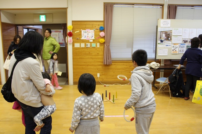 輪投げに挑戦！