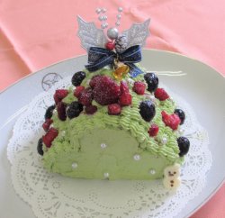 完成したクリスマスケーキ