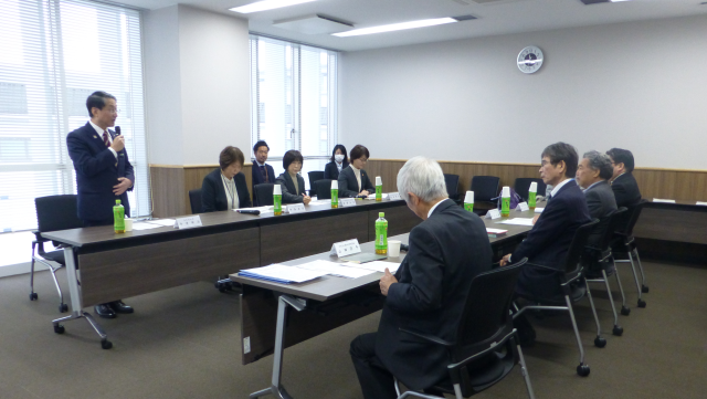 △鳥取県と鳥取短期大学との連携協議会の様子