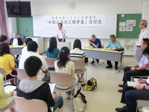石田広域連合長から励ましの言葉をいただきました