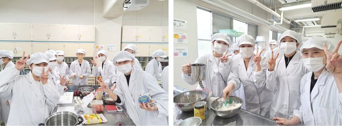 ▲調理スタート。何ができるかな？