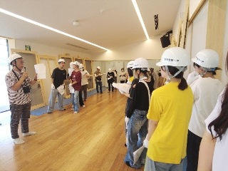 新ふなのえこども園・成美地区公民館建設現場見学