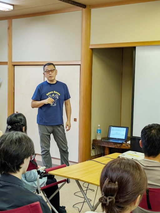 ▲都築法明代表取締役の講話