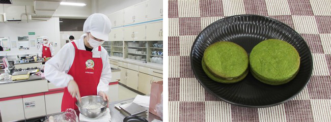 優良賞「抹茶とミルクの餡サンド」二木保奈美さん（1年）