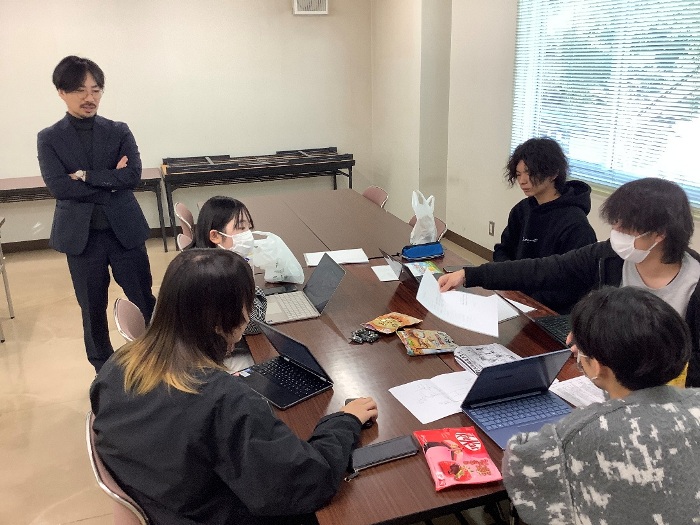 △事前学習の様子